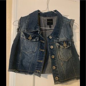 Blue jean vest